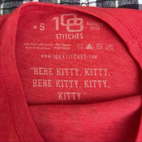 108 Stitches St. Louis Cardinals Rally Cat T-shirt Small - Picture 4 of 7